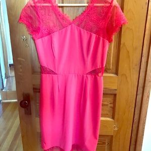 BCBG Red Lace Dress Size 6